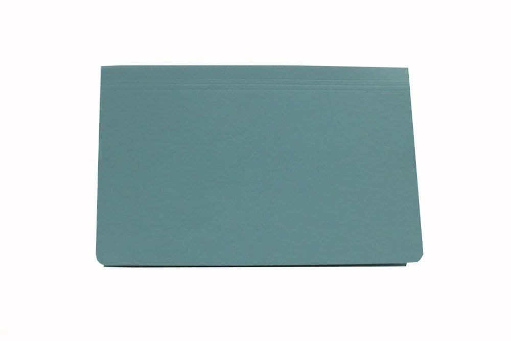 Exacompta Guildhall 50PK Full Flap Document Wallet Foolscap 315gsm Blue PW2-BLU - Image 1