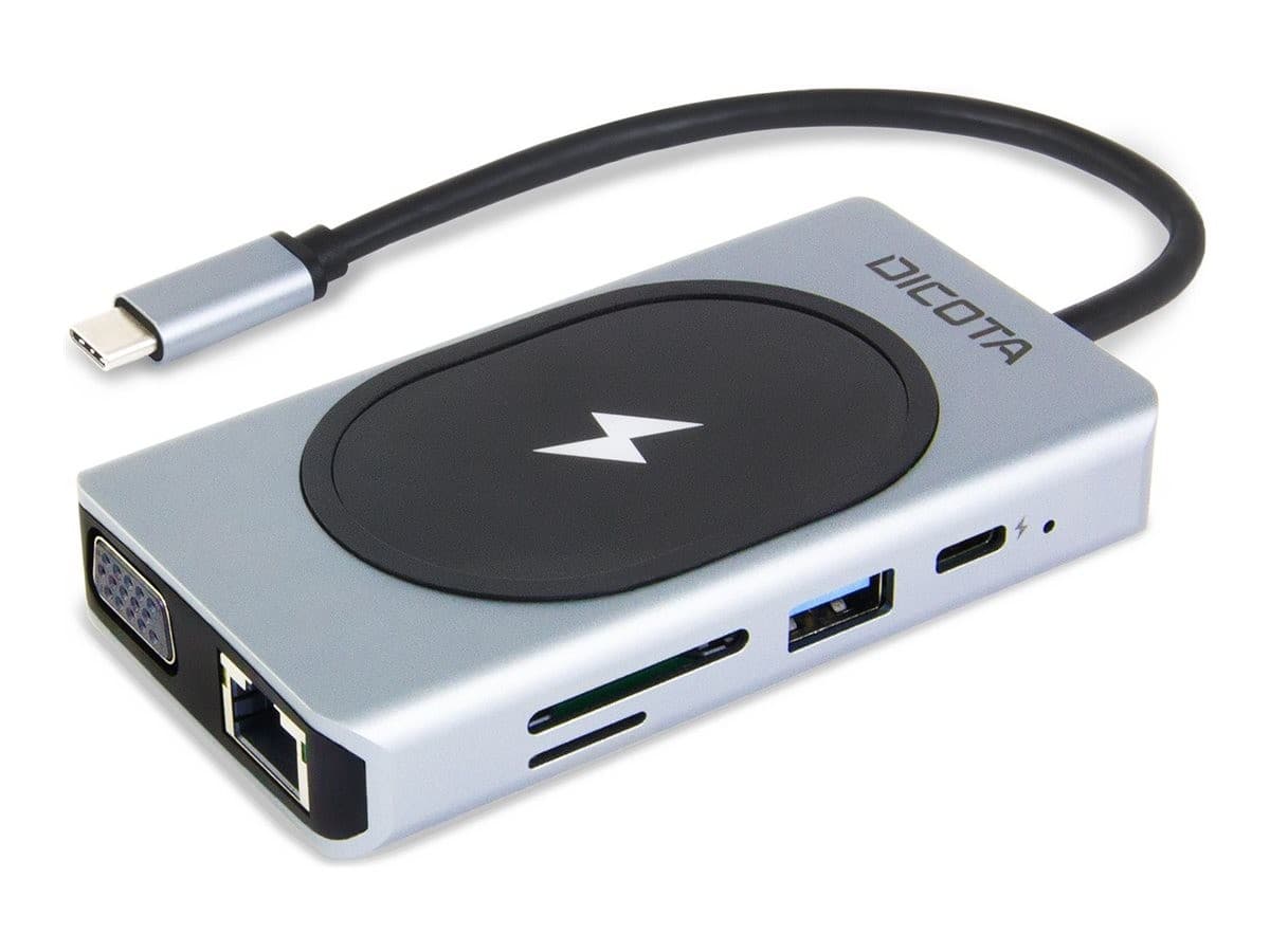DICOTA USB-C Docking Station HDMI VGA Silver