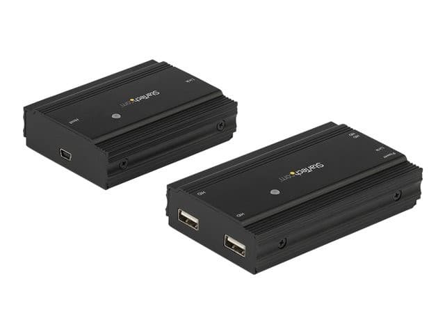 StarTech.com 4 Port USB 2.0 Extender Hub over Single CAT5e/CAT6 Ethernet Cable (RJ45), 330ft (100m), USB Extender Adapter, Externally Powered, 480 Mbps, Metal USB Extender Kit - Power/Link LEDs (USB2004EXT100) - USB extender - USB 2.0 - Image 3