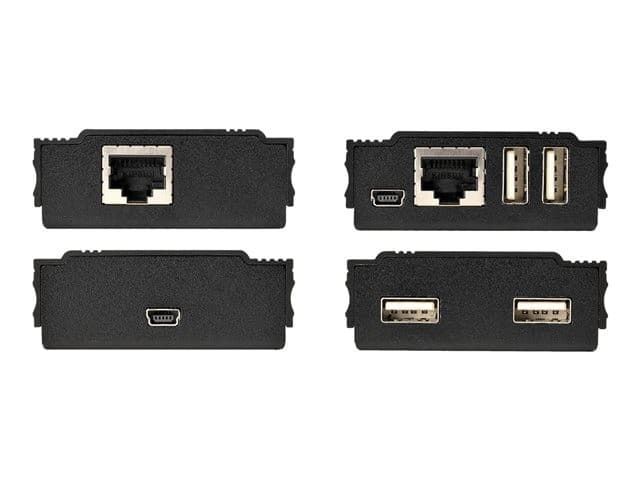 StarTech.com 4 Port USB 2.0 Extender Hub over Single CAT5e/CAT6 Ethernet Cable (RJ45), 330ft (100m), USB Extender Adapter, Externally Powered, 480 Mbps, Metal USB Extender Kit - Power/Link LEDs (USB2004EXT100) - USB extender - USB 2.0 - Image 6