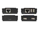 StarTech.com 4 Port USB 2.0 Extender Hub over Single CAT5e/CAT6 Ethernet Cable (RJ45), 330ft (100m), USB Extender Adapter, Externally Powered, 480 Mbps, Metal USB Extender Kit - Power/Link LEDs (USB2004EXT100) - USB extender - USB 2.0 thumbnail 6