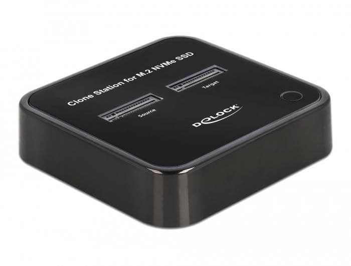Delock M.2 Docking Station for 2 x M.2 NVMe PCIe SSD with Clone function - Image 1