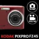 Kodak PIXPRO FZ45 16MP Digital Camera Red thumbnail 3
