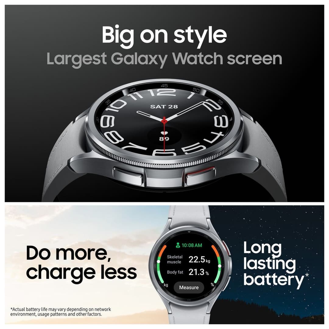 Samsung Galaxy Watch6 Classic 43mm Smart Watch - Silver - Image 5