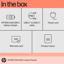 HP 65W GaN USB-C Laptop Charger (600Q7AA#ABU) - Black thumbnail 4