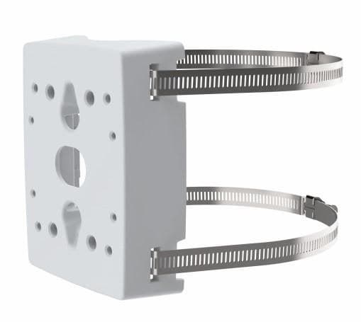 Axis T91B47 Pole Mount 50-150mm Camera Bracket, Indoor/Outdoor, Stainless Steel Straps - Image 1