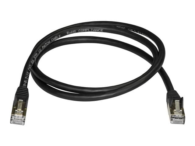 StarTech CAT6A Shielded Snagless Ethernet Patch Cable, 10GbE, 100W PoE, 7m - Black (6ASPAT7MBK) - Image 2