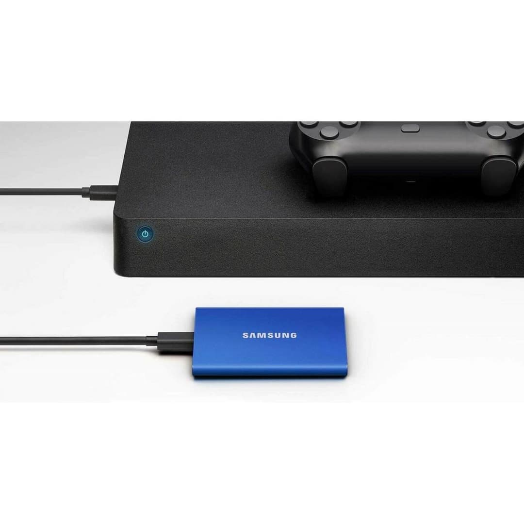 Samsung T7 Portable SSD USB 3.2 Gen 2 1TB - Blue - Image 8