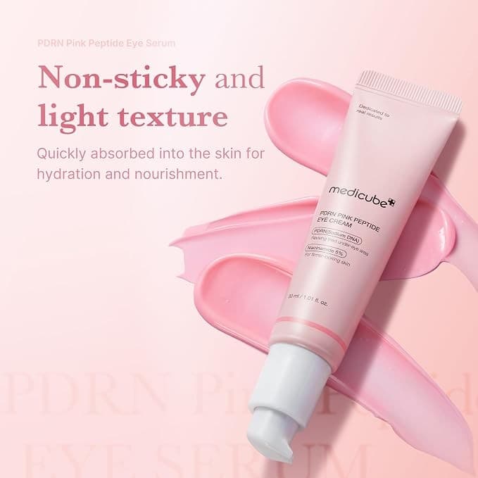 Medicube Salmon DNA PDRN Eye Cream with Retinol & Niacinamide, 1.01 fl. oz. - Image 4