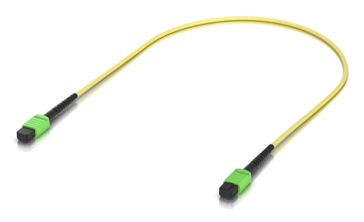 Ubiquiti UACC-OFC-SA-MPMP OS2 MPO-12 Type B APC Fibre Patch Cable, Indoor Single-Mode 100G - 0.5m, 1-Pack