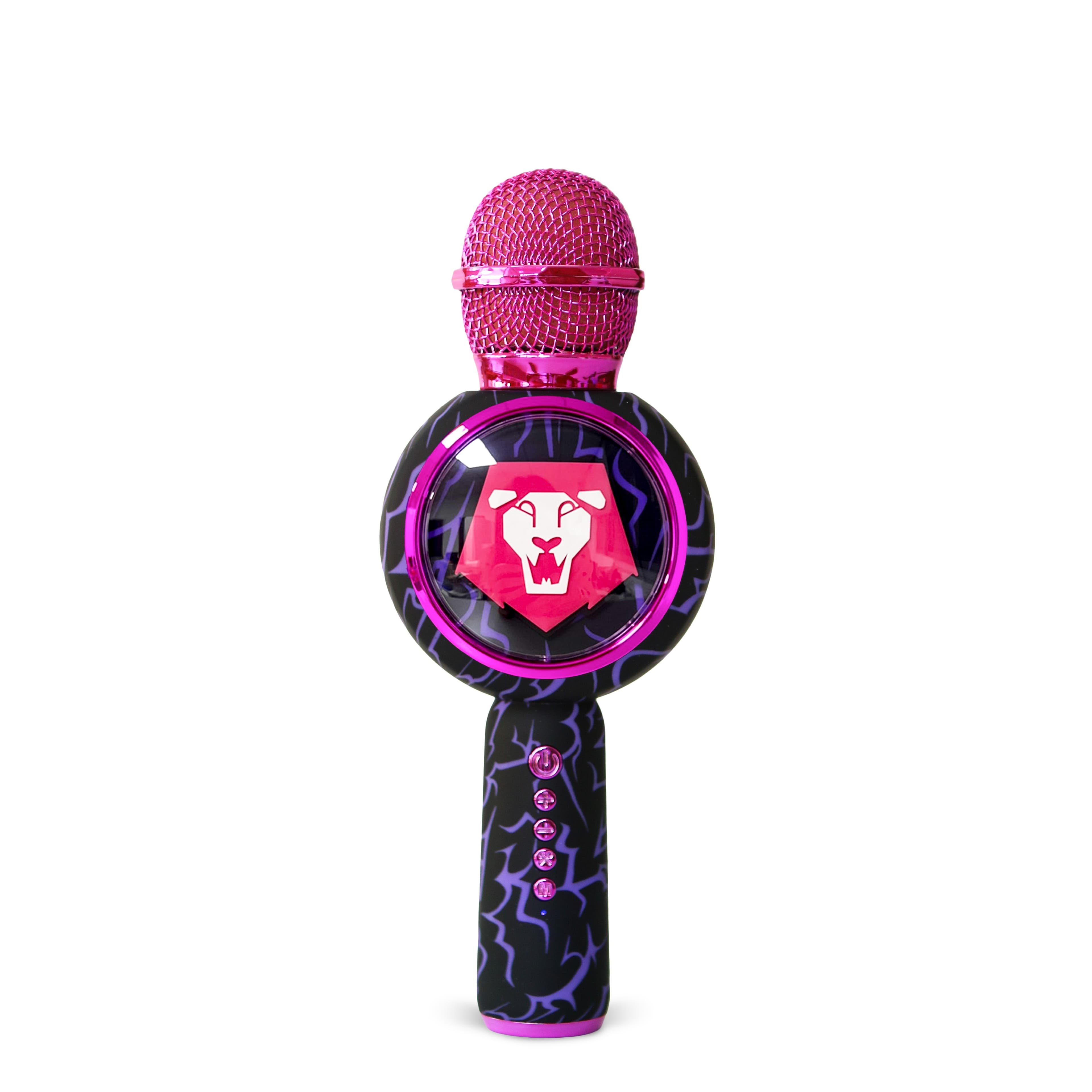 OTL KPop Demon Hunters Saja Boys LED Light-Up Wireless Karaoke Microphone Pink