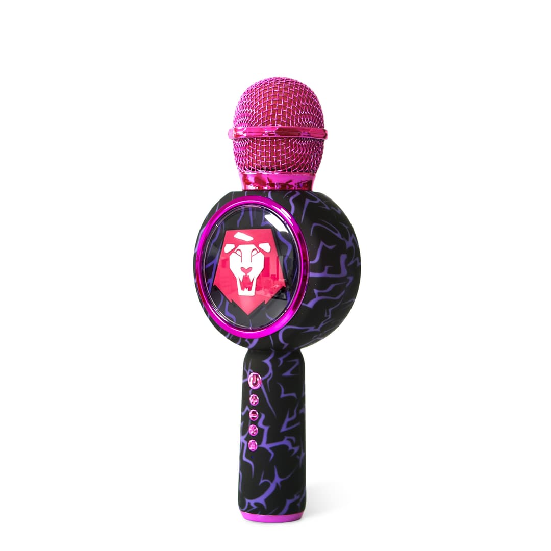 OTL KPop Demon Hunters Saja Boys LED Light-Up Wireless Karaoke Microphone Pink - Image 2