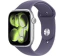 Apple Watch Series 11 GPS 46mm Silver Aluminium Case with Purple Fog Sport Band - M/L thumbnail 1