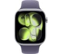 Apple Watch Series 11 GPS 46mm Silver Aluminium Case with Purple Fog Sport Band - M/L thumbnail 2