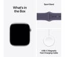 Apple Watch Series 11 GPS 46mm Silver Aluminium Case with Purple Fog Sport Band - M/L thumbnail 9