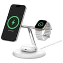 Belkin BoostCharge Pro 3-in-1 Magnetic Wireless Charging Stand with Qi2 15W - White thumbnail 1