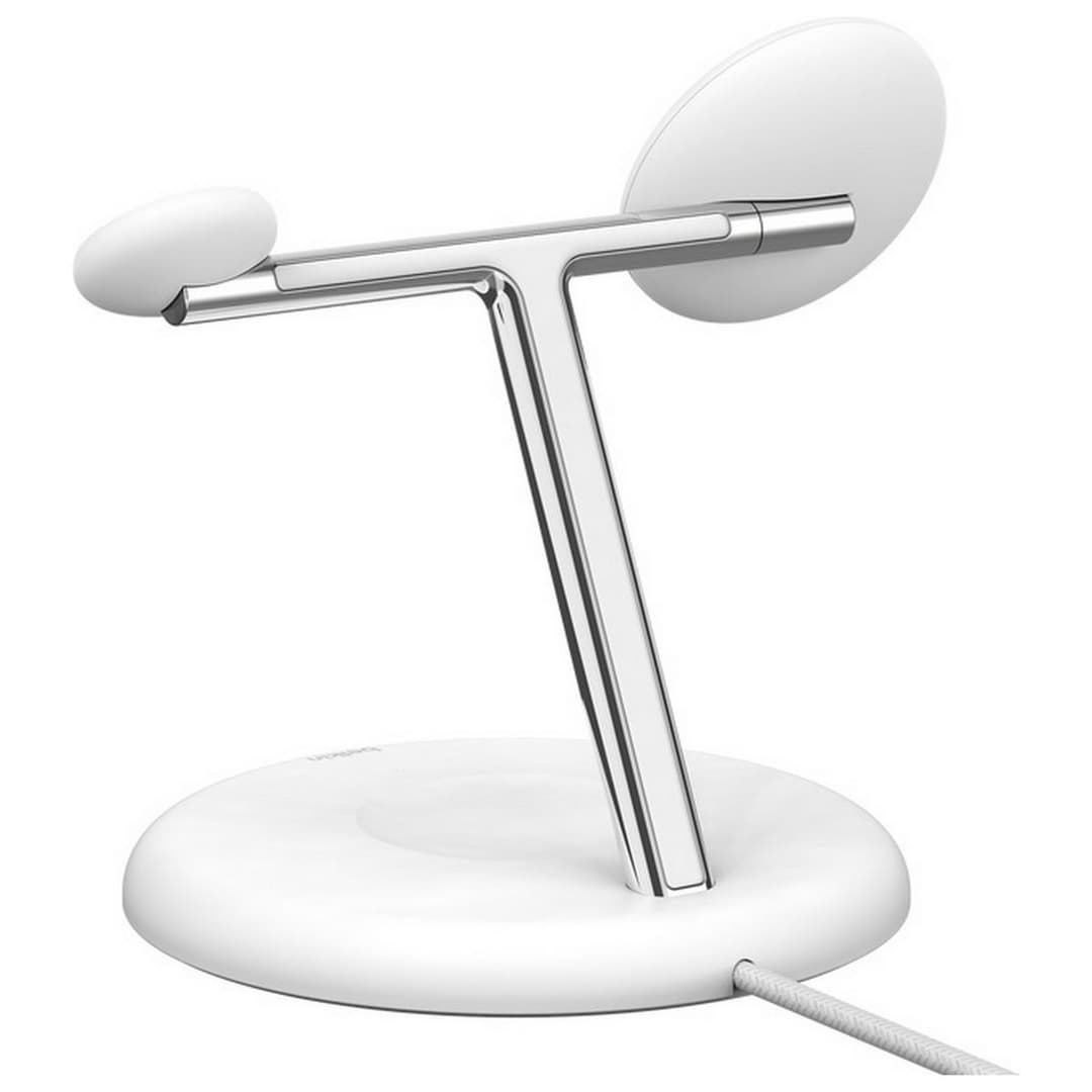 Belkin BoostCharge Pro 3-in-1 Magnetic Wireless Charging Stand with Qi2 15W - White - Image 3