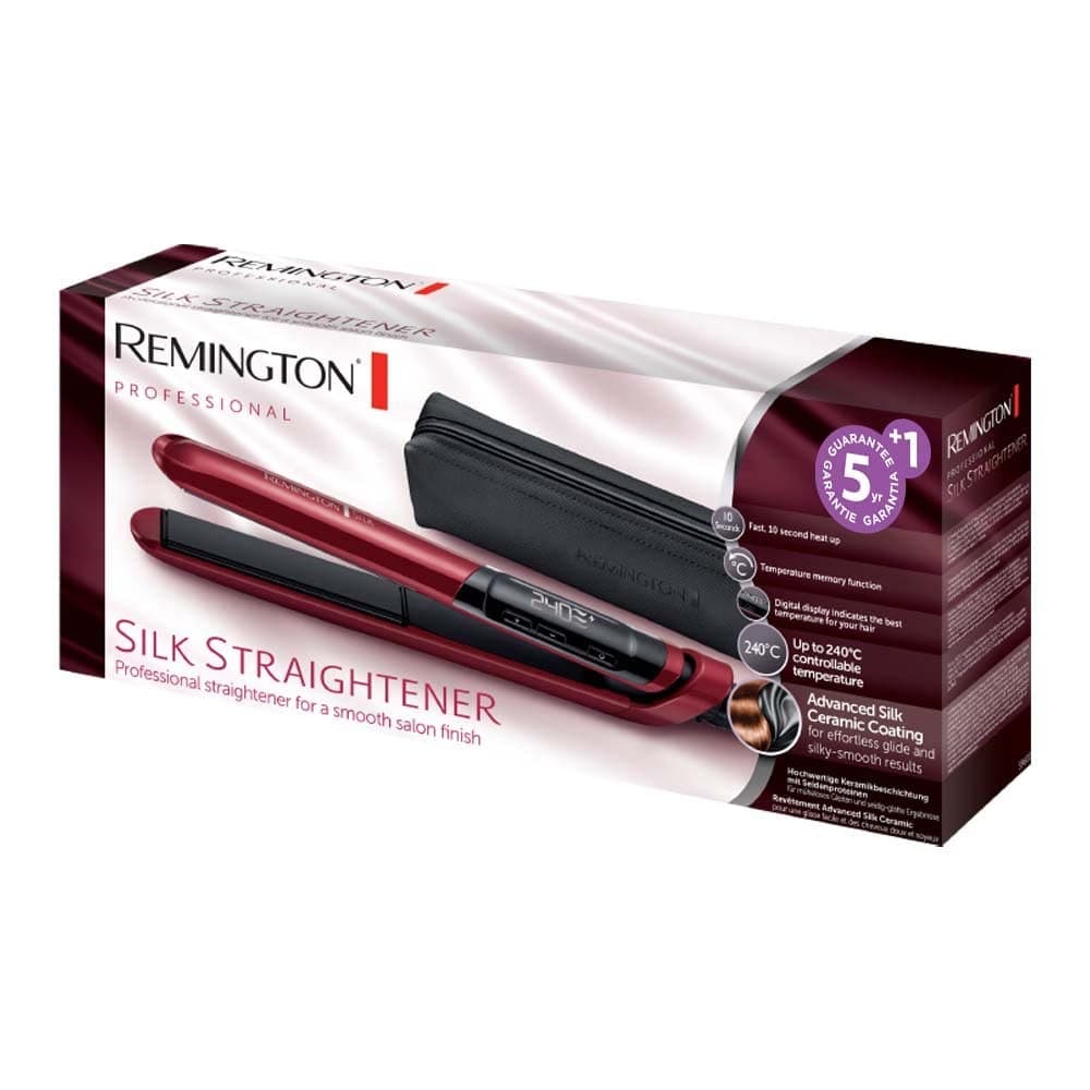 Remington Silk Straightener S9600 Hair Straightener - Black - Image 8
