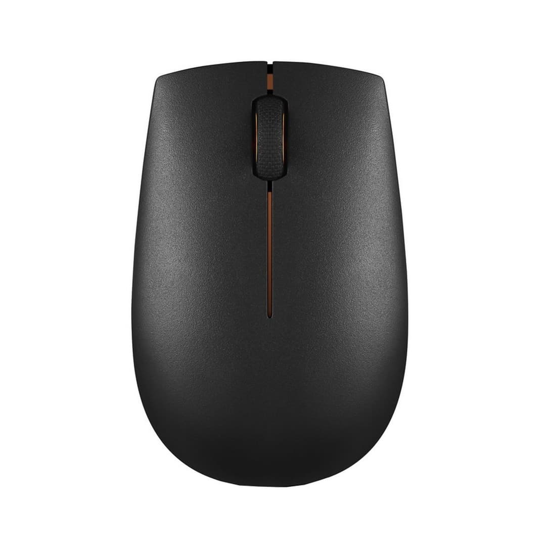 Lenovo 300 Wireless Compact Mouse 1000 DPI 2.4GHz Nano USB Receiver - Black - Image 1