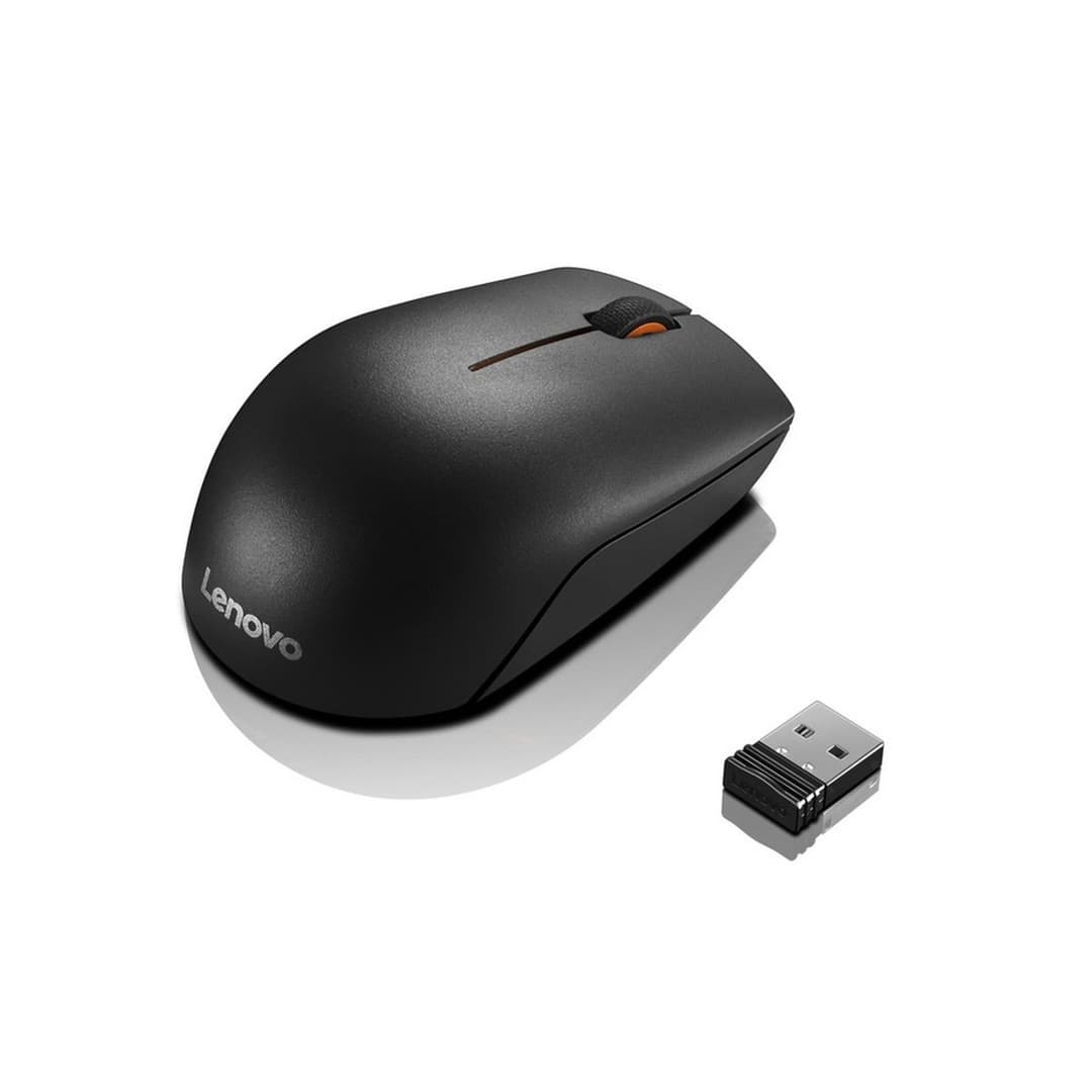 Lenovo 300 Wireless Compact Mouse 1000 DPI 2.4GHz Nano USB Receiver - Black - Image 4