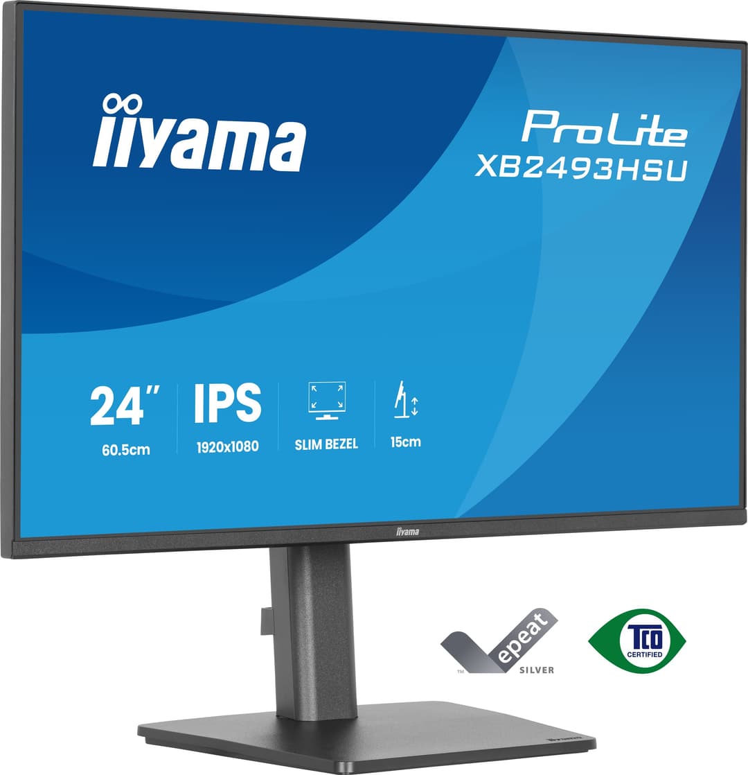 iiyama ProLite XB2493HSU-B1 computer monitor 60.5 cm (23.8") 1920 x 1080 pixels Full HD LED Black - Image 1