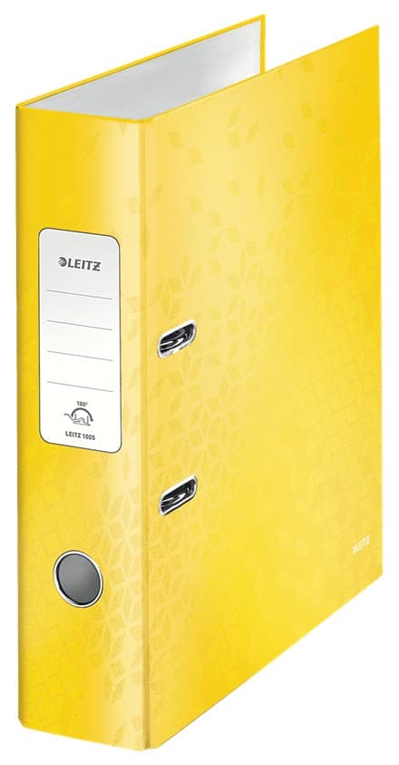 Leitz Lever Arch File 180° WOW POB/Laminated A4/80mm - Image 1