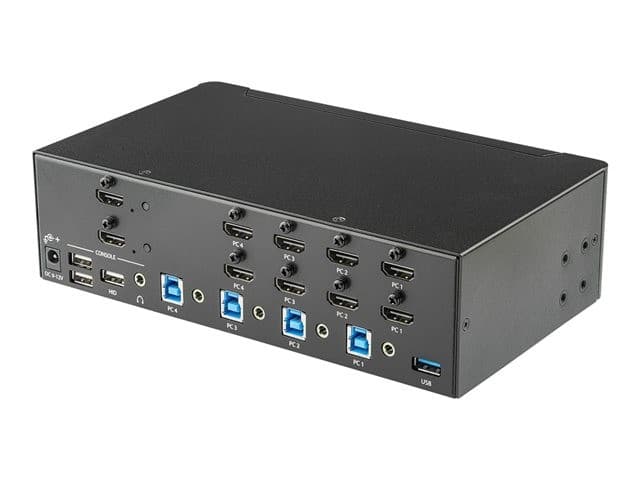 StarTech SV431DHD4KU KVM Switch 4-Port Black