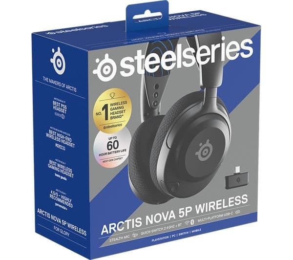 SteelSeries Arctis Nova 5P Wireless PS5 Gaming Headset - Black - Image 8