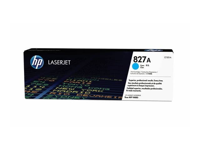 HP 827A Original LaserJet Toner Cartridge (CF301A), 32,000 Pages - Cyan - Image 2