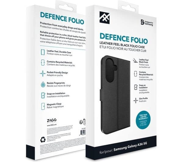 ZAGG Defence Galaxy A36 Clear Case & Screen Protector Bundle - Clear - Image 5