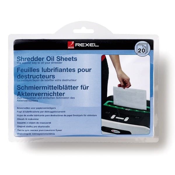 Rexel Shredder Oil Sheets (pack of 20) - Image 1
