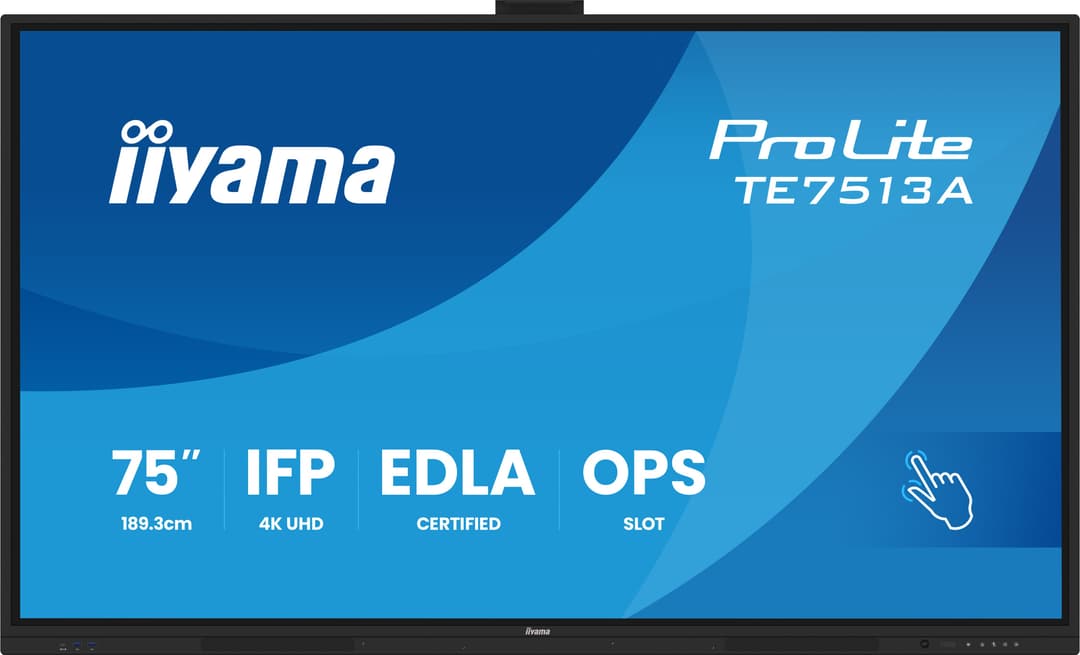 iiyama TE7513A-B3AG Signage Display Interactive flat panel 190.5 cm (75") LCD Wi-Fi 500 cd/m² 4K Ultra HD Black Touchscreen Built-in processor Android 24/7 - Image 2