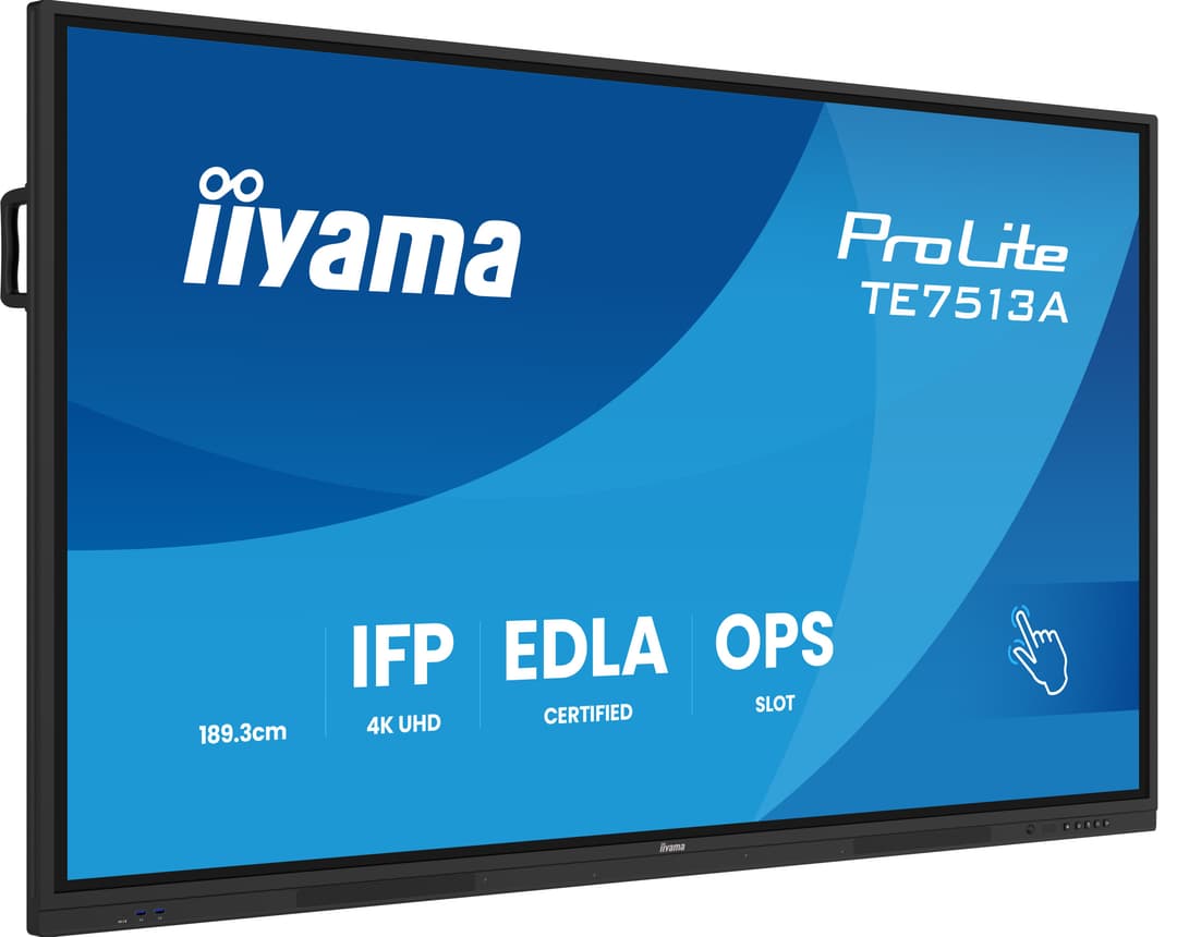 iiyama TE7513A-B3AG Signage Display Interactive flat panel 190.5 cm (75") LCD Wi-Fi 500 cd/m² 4K Ultra HD Black Touchscreen Built-in processor Android 24/7 - Image 4