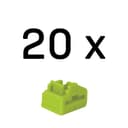 Lindy RJ-45 Port Blockers (Without Key) - Pack of 20, Green thumbnail 1