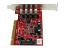 StarTech.com 4 Port PCI SuperSpeed USB 3.0 Adapter Card with SATA/SP4 Power - Quad Port PCI USB 3 Controller Card (PCIUSB3S4) - USB adapter - PCI-X - USB 3.0 x 4 thumbnail 3