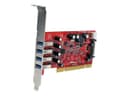 StarTech.com 4 Port PCI SuperSpeed USB 3.0 Adapter Card with SATA/SP4 Power - Quad Port PCI USB 3 Controller Card (PCIUSB3S4) - USB adapter - PCI-X - USB 3.0 x 4 thumbnail 7