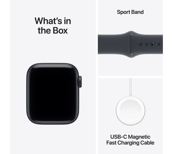 APPLE Watch SE 3 Cellular - 40 mm Midnight Aluminium Case with Midnight Sport Band, S/M - Image 9