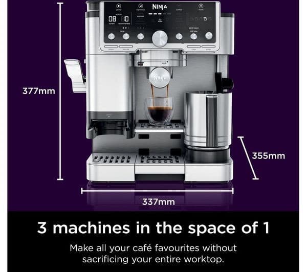 Ninja ES701UK Luxe Cafe Pro Coffee Machine Silver - Image 9