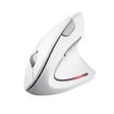 Trust Verto Vertical Ergonomic Wireless Mouse, White - Office, Right-Handed, RF 2.4GHz, Optical, 1600 DPI thumbnail 1