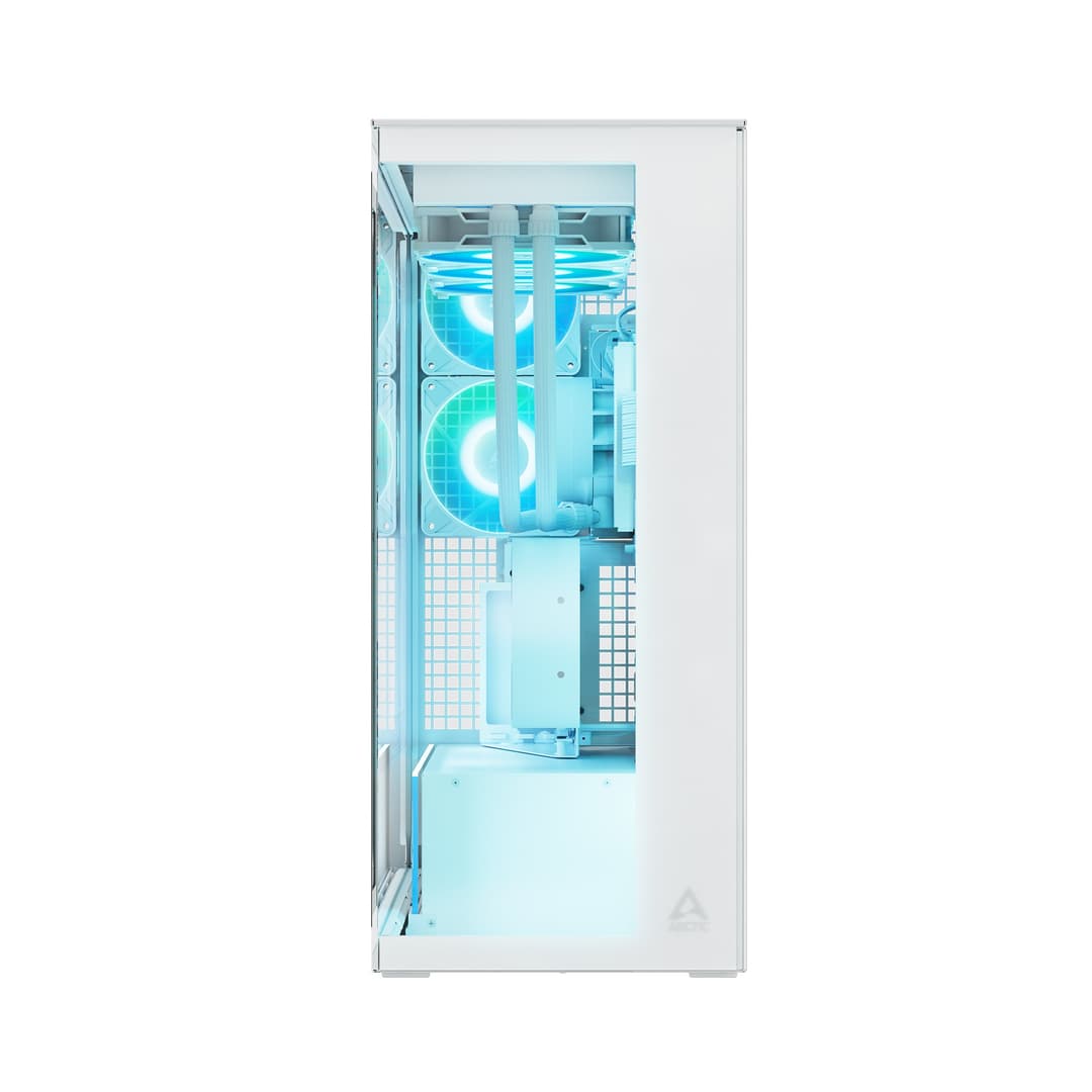 Arctic Xtender ARGB Tempered Glass w/ Vertical GPU Mount Mid Tower PC Case - White - Image 8