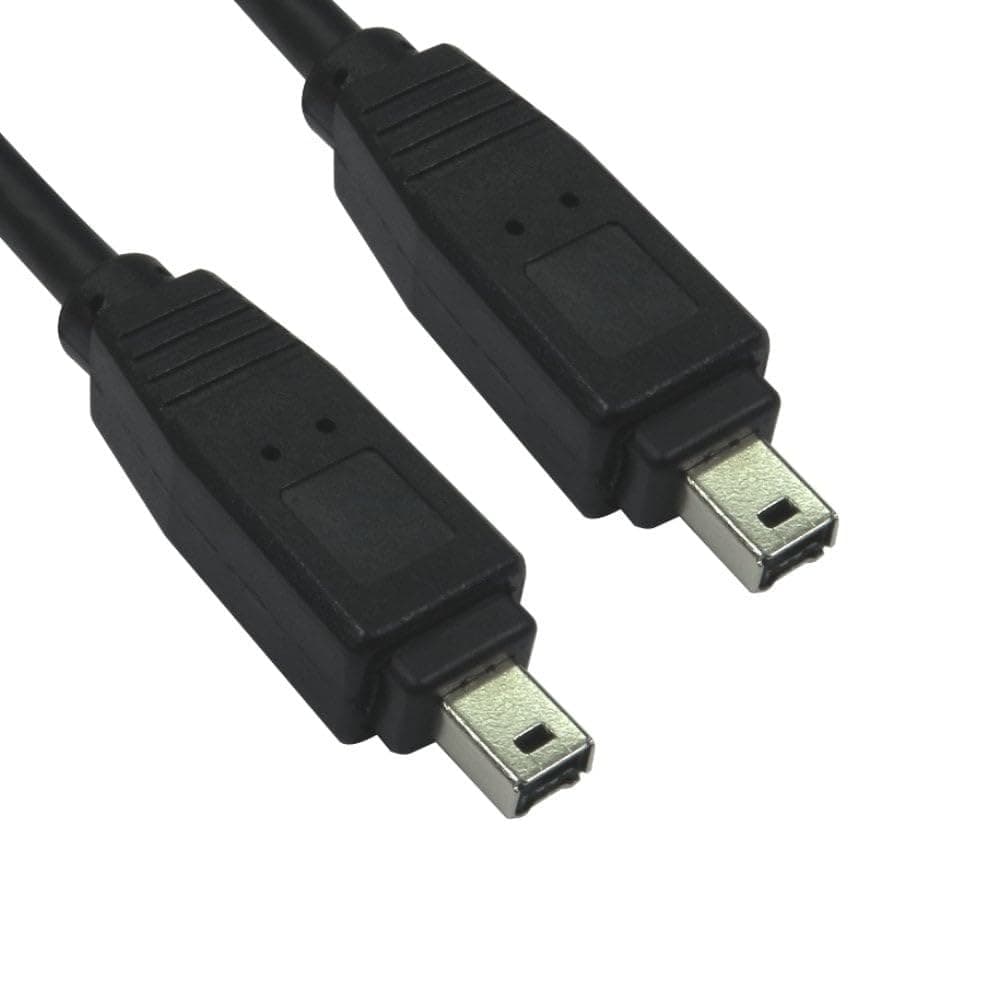 Cables Direct - Cavi FireWire da 3 m, 4 Pin, 4 Pin, 4 Pin, Colore: Nero