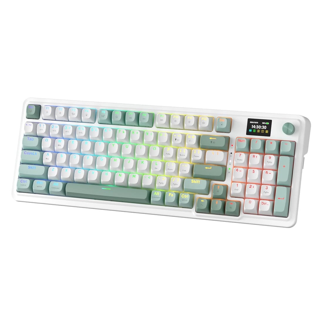 Redragon K719 Wireless Gasket Gaming Keyboard - Jade Cloud - Image 1