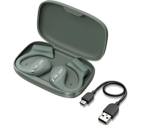 JVC HA-NP50T Wireless Bluetooth Open-Ear Sports Headphones - Green - Image 2