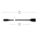 Plugable Technologies USB C to USB Adapter Cable with Driverless Technology, Enables Connection of USB Type C Laptop, Tablet, or Phone to a USB 3.0 Device (8 inch / 20 cm) thumbnail 3