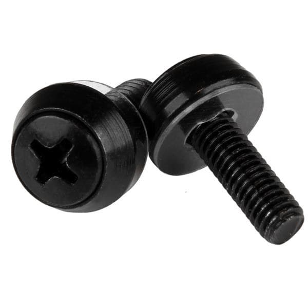 StarTech.com M5 x 12mm - Mounting Screws - 100 Pack, Black - Image 1