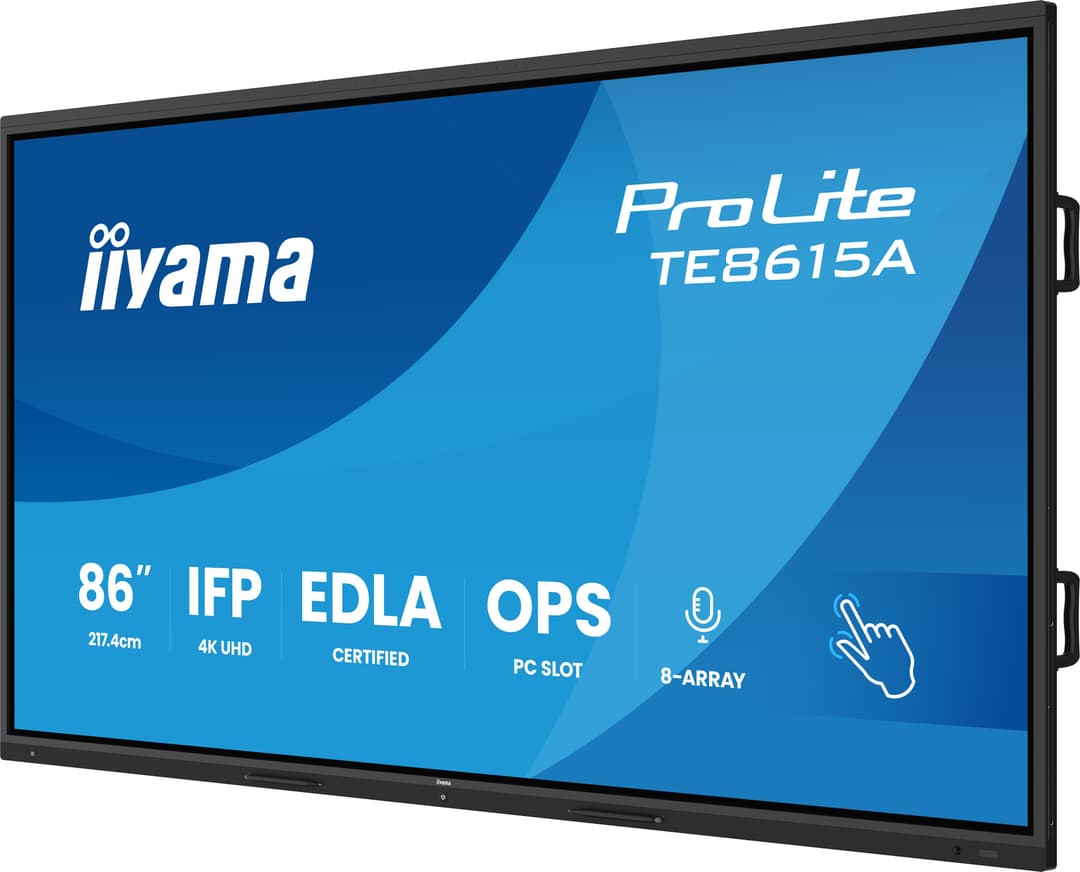 iiyama TE8615A-B1AG Signage Display Interactive flat panel 2.17 m (85.6") Wi-Fi 550 cd/m² 4K Ultra HD Black Touchscreen Built-in processor Android - Image 3