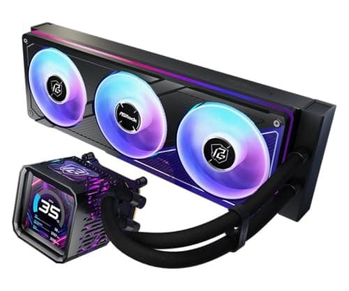 ASRock Phantom Gaming 360 LCD ARGB All-in-One Liquid CPU Cooler, 360mm Radiator - Image 2