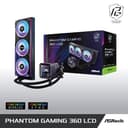 ASRock Phantom Gaming 360 LCD ARGB All-in-One Liquid CPU Cooler, 360mm Radiator thumbnail 5