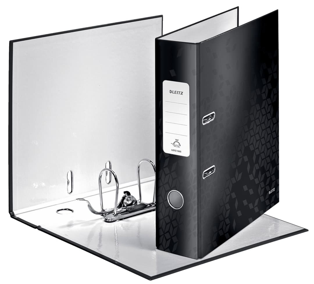 Leitz Lever Arch File 180° WOW POB/Laminated A4/80mm - Image 2
