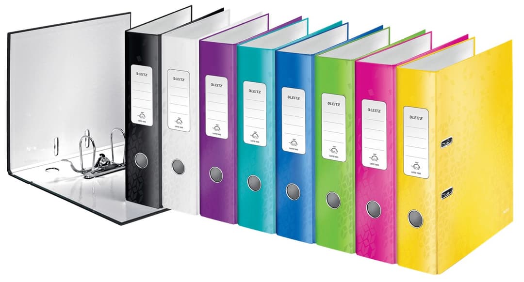 Leitz Lever Arch File 180° WOW POB/Laminated A4/80mm - Image 3